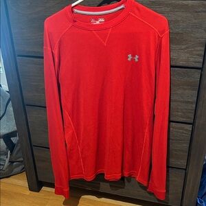 Under Armour Men's Vibrant Red Long Sleeve Tee